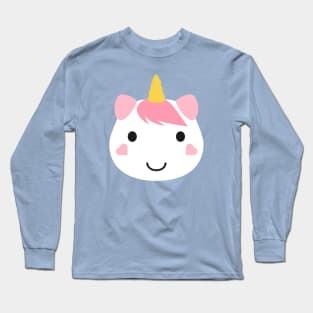 Unicorn face Long Sleeve T-Shirt